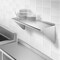 GRIDMANN NSF 16 Gauge Stainless Steel Kitchen Wall Mount Shelf Commercial Restaurant Bar w/ Backsplash